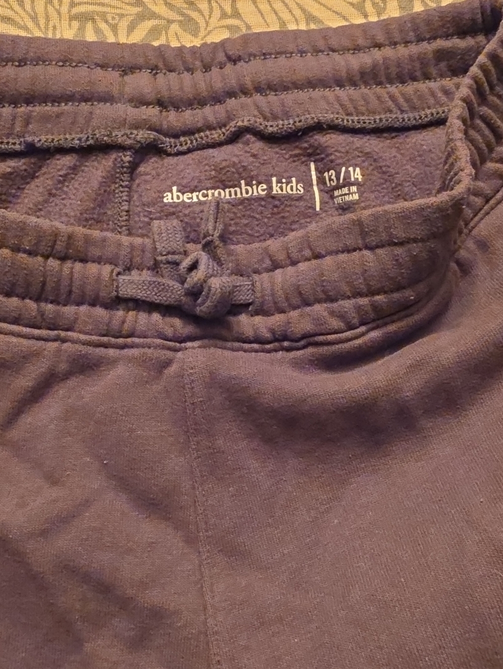 abercrombie kids dark Gray drawstring sweatpants
